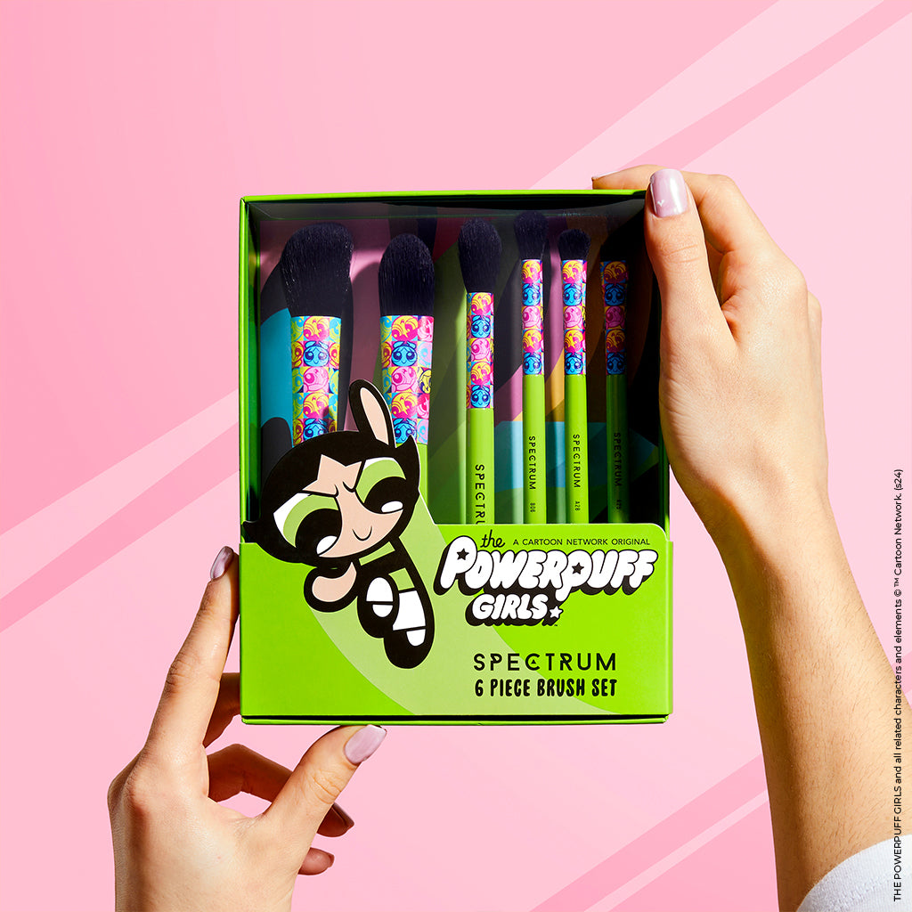 The Powerpuff Girls Buttercup 6 Piece Brush Set Spectrum Collections