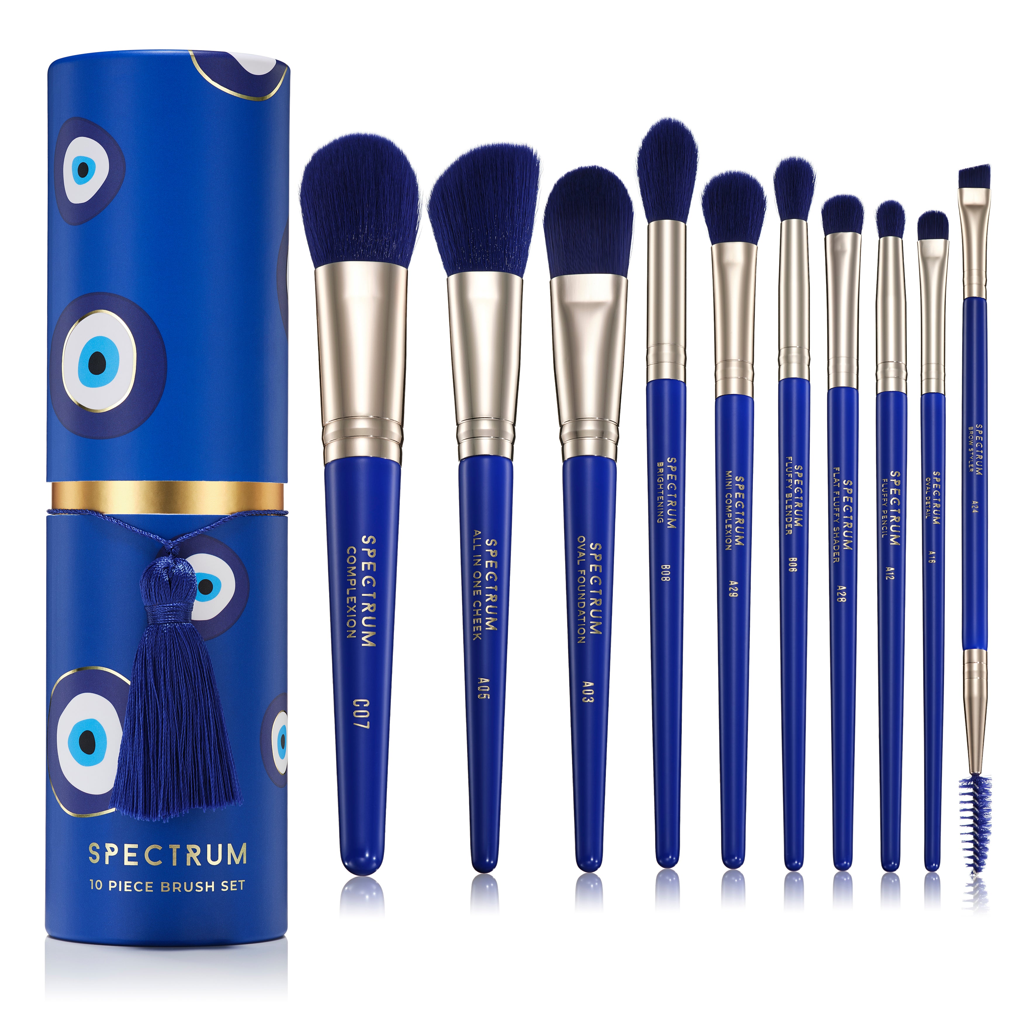Evil Eye 10 Piece Makeup Brush Set Spectrum Collections