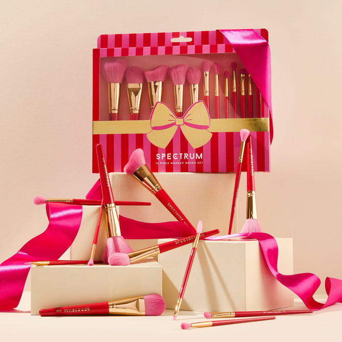 Merry & Bright 12 Piece Makeup Brush Set