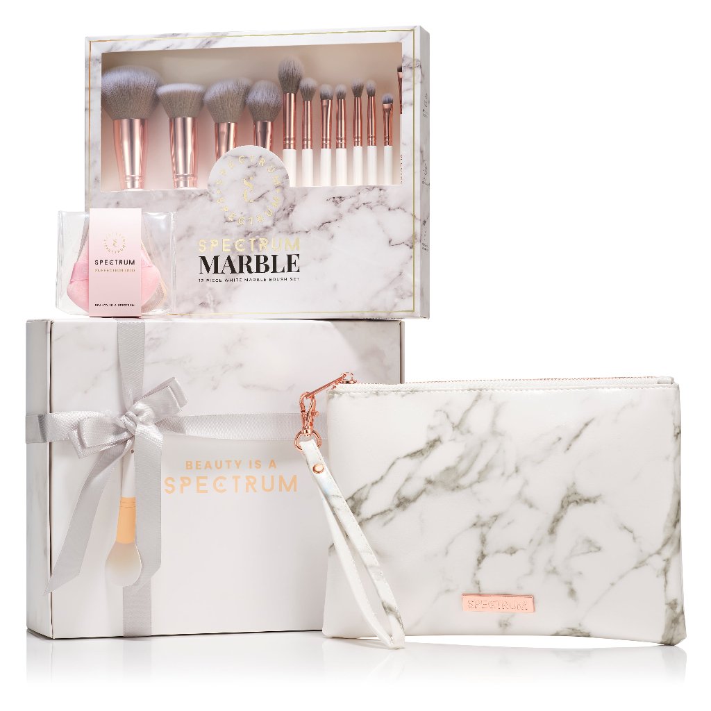 Marble Makeup Brush Gifting Bundle – Spectrum Collections