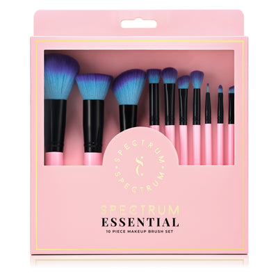10 Piece Essential Makeup Brush Set