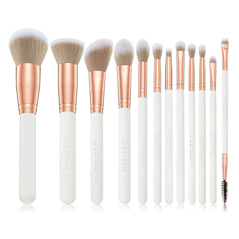 White Marbleous 12 Piece Brush Set | Spectrum Collections